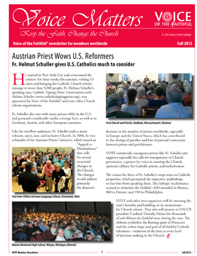 Voice Matters Newsletter Fall 2013