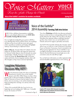 Voice Matters Newsletter Spring 2014